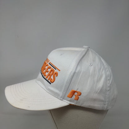 Tennessee Volunteers Snapback Hat White Orange Embroidered Russell Athletic NCAA