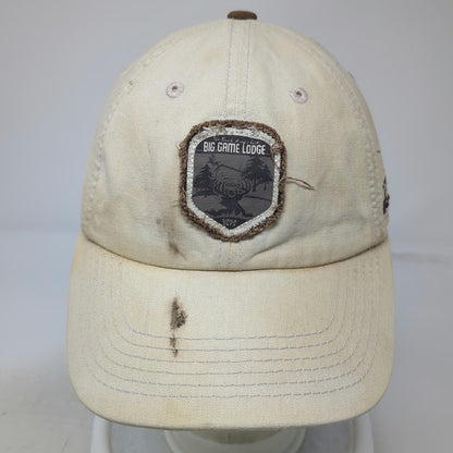 Captivating Headwear Beige Brown Baseball Cap One Size Big Game Lodge Deer Hat
