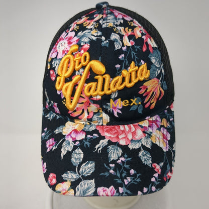 Dio Vallarta Mex Snapback Trucker Hat Multicolor OS Adjustable Mesh Back Floral