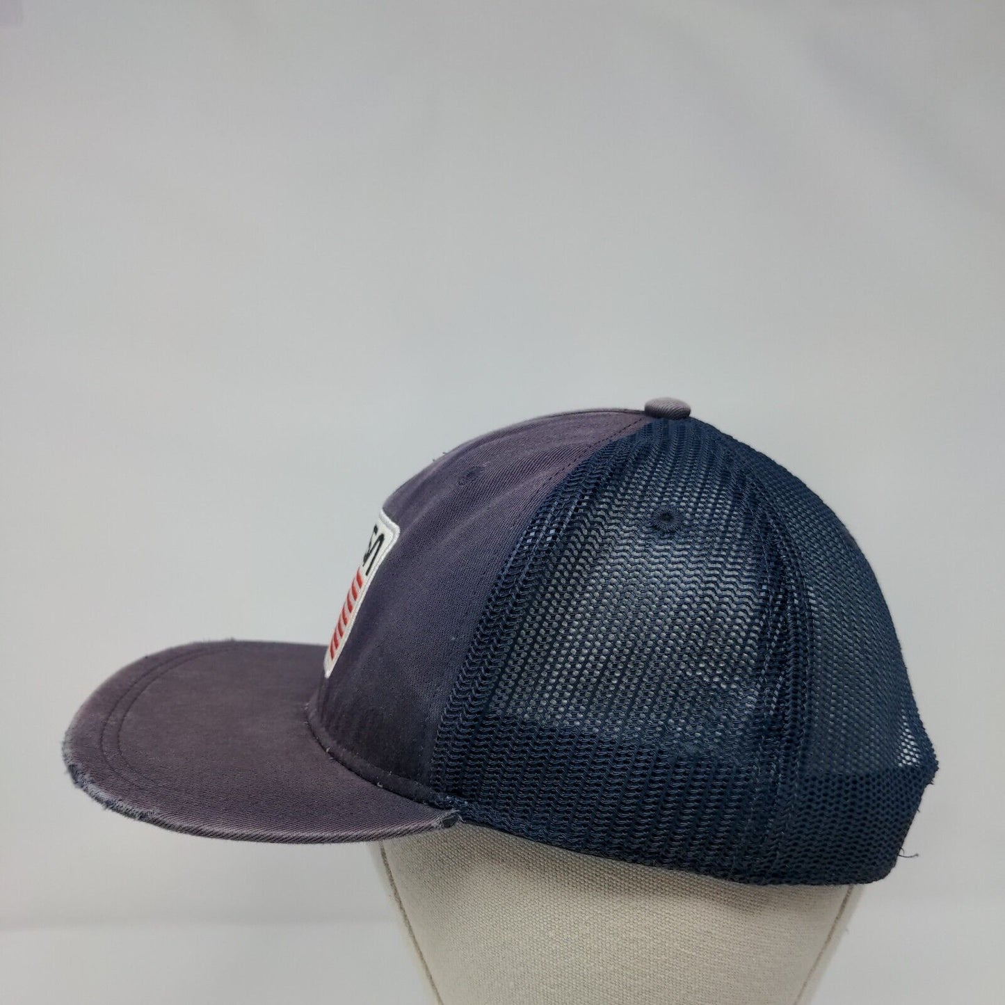 NASA Snapback Trucker Hat Blue OSFA Adjustable Embroidered Patriotic Mesh Back