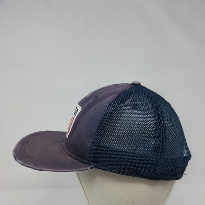 NASA Snapback Trucker Hat Blue OSFA Adjustable Embroidered Patriotic Mesh Back