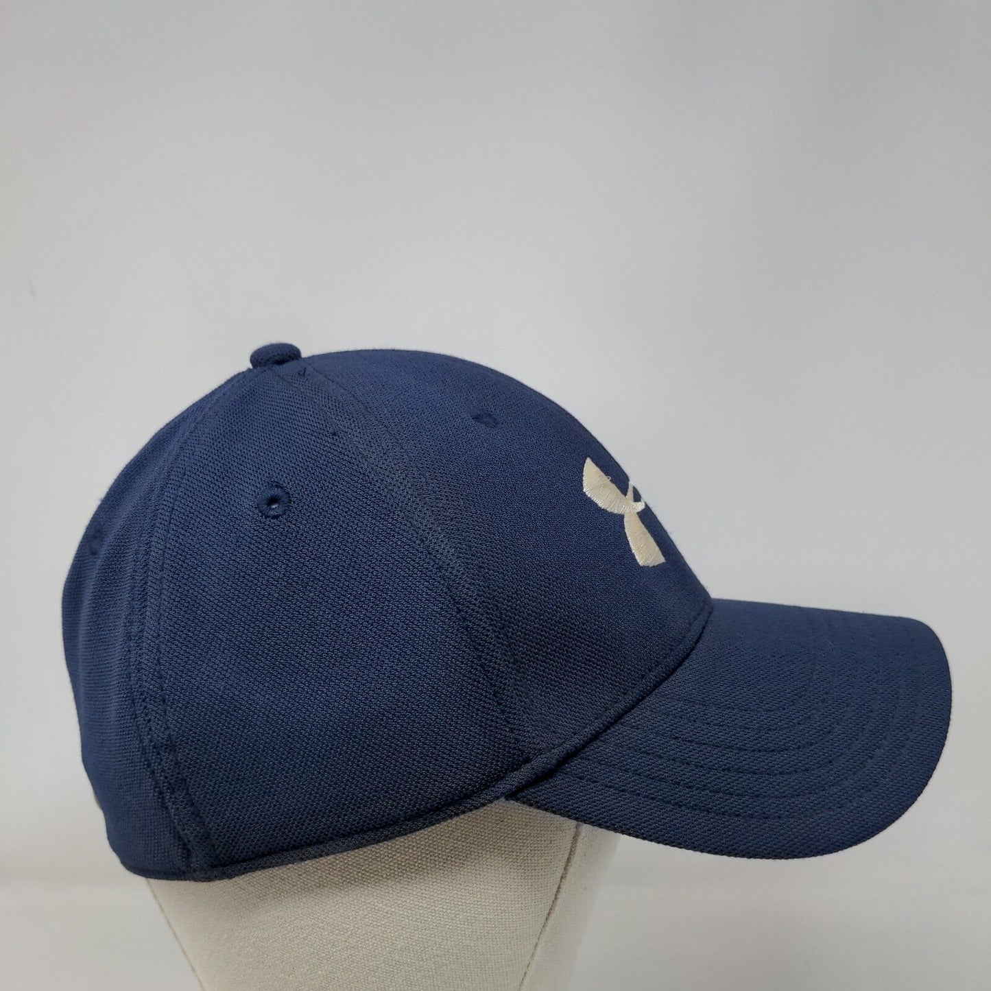 Under Armour HeatGear Fitted Hat Blue M/L Embroidered Protect This House
