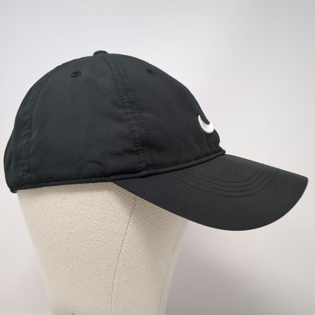 Nike Baseball Cap Black One Size Dri-Fit Legacy91 Strapback Hat Swoosh Logo