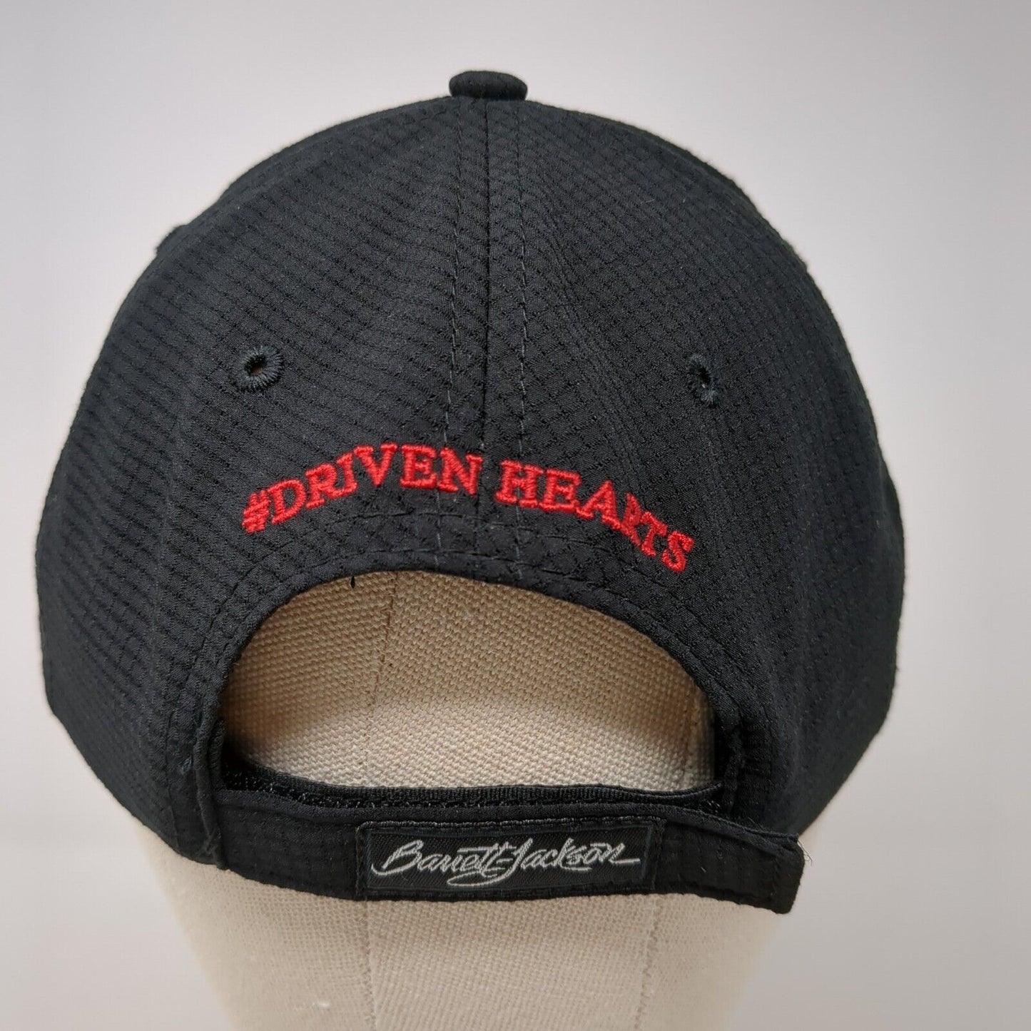 Barrett-Jackson Houston Strapback Hat Black One Size Adjustable Mid Fit Ahead