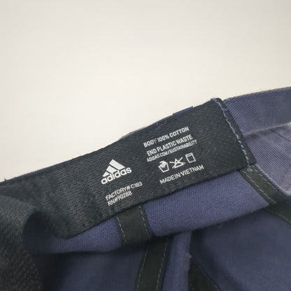 Adidas Slideback Hat Blue One Size Adjustable Embroidered 6 Panel Cotton