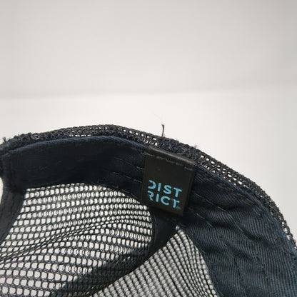 Shadow Running Snapback Trucker Hat Black One Size Mesh Back District