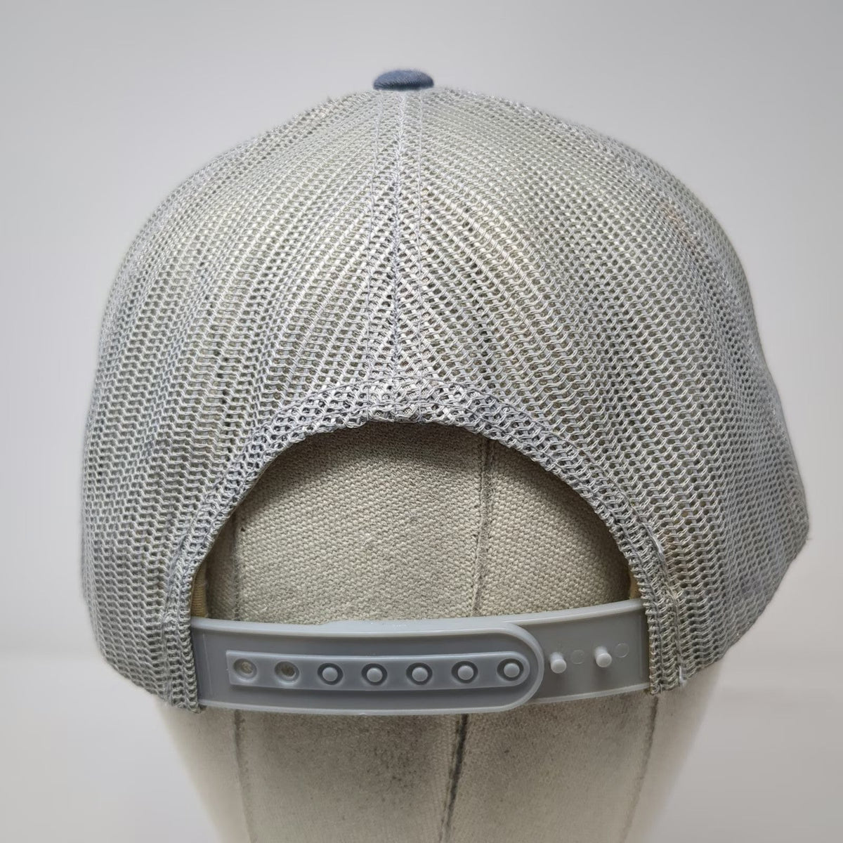 You Know Trucker Hat Orange Blue Gray One Size Surfer Patch Mesh Back Snapback