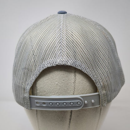 You Know Trucker Hat Orange Blue Gray One Size Surfer Patch Mesh Back Snapback