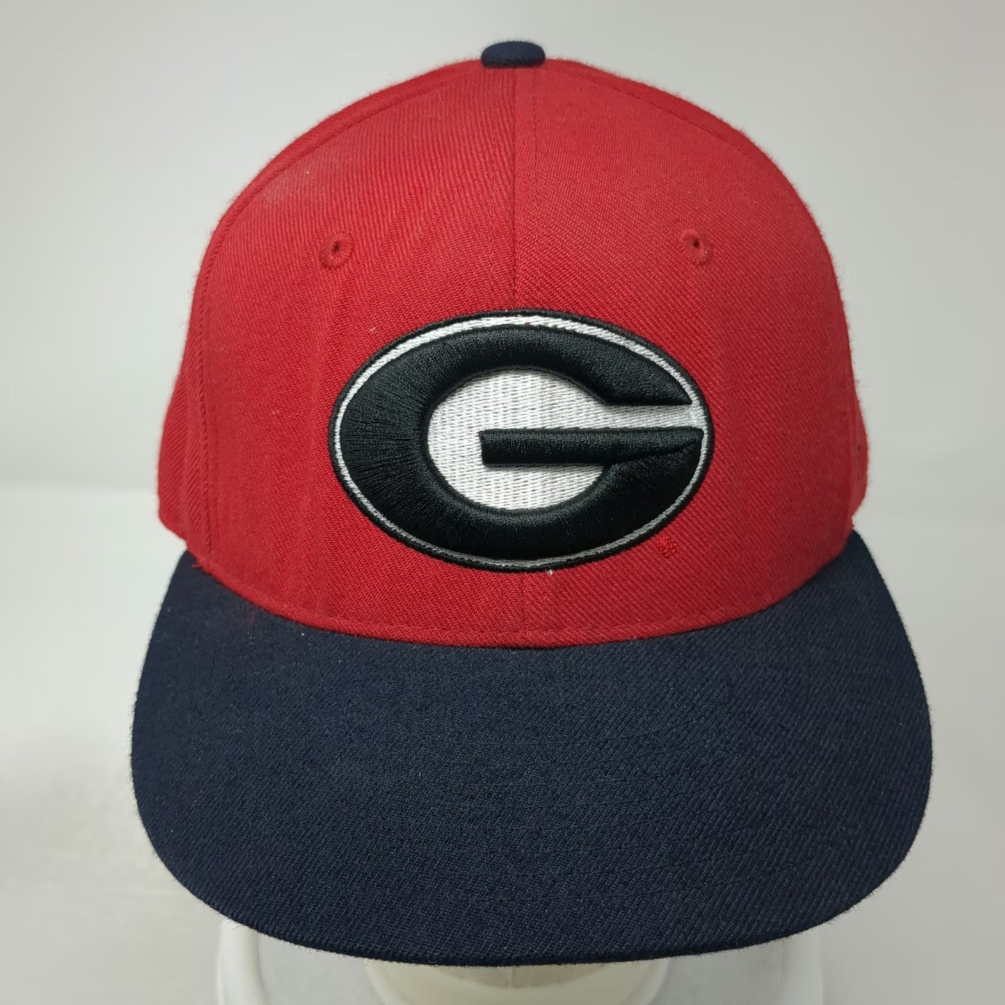 Zephyr Georgia Bulldogs NCAA Hat Cap Red Blue 7 5/8 Fitted Logo Embroidered
