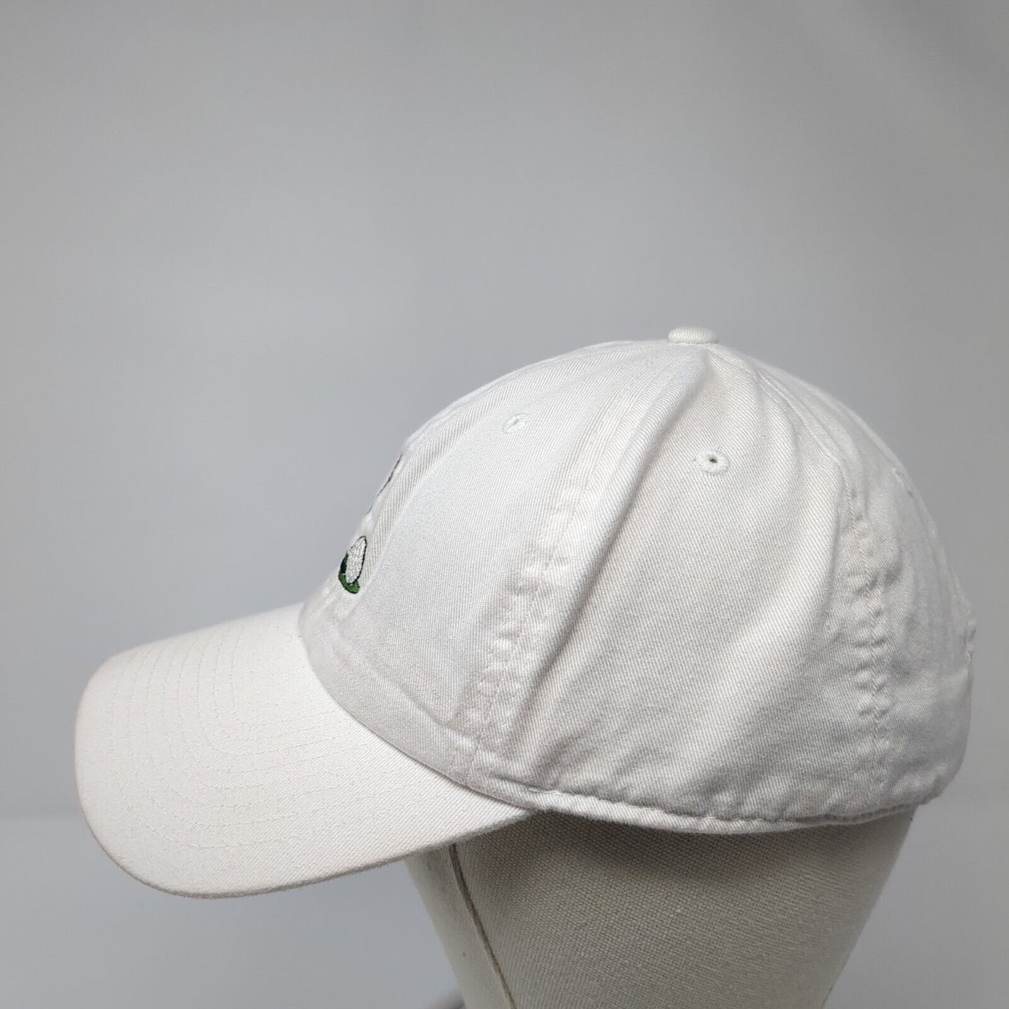 Golf Flag Slideback Hat White One Size Adjustable Embroidered KB ETHOS Classics