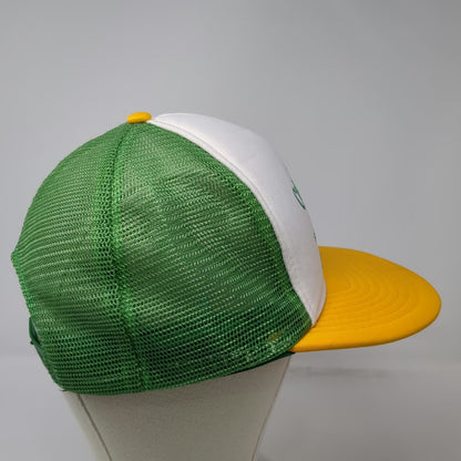 Sportcap Trucker Hat White Green Yellow L Camp Wilson Frontier Days Mesh Foam