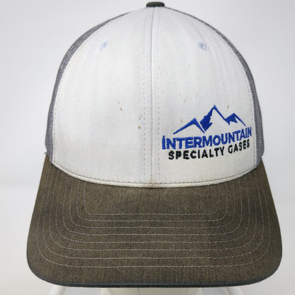 Richardson Trucker Hat Gray One Size Intermountain Specialty Gases Mesh Back