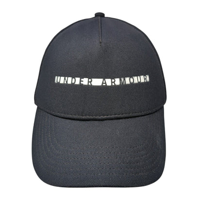 Under Armour Slideback Hat Black One Size Adjustable Classic Fit 6 Panel