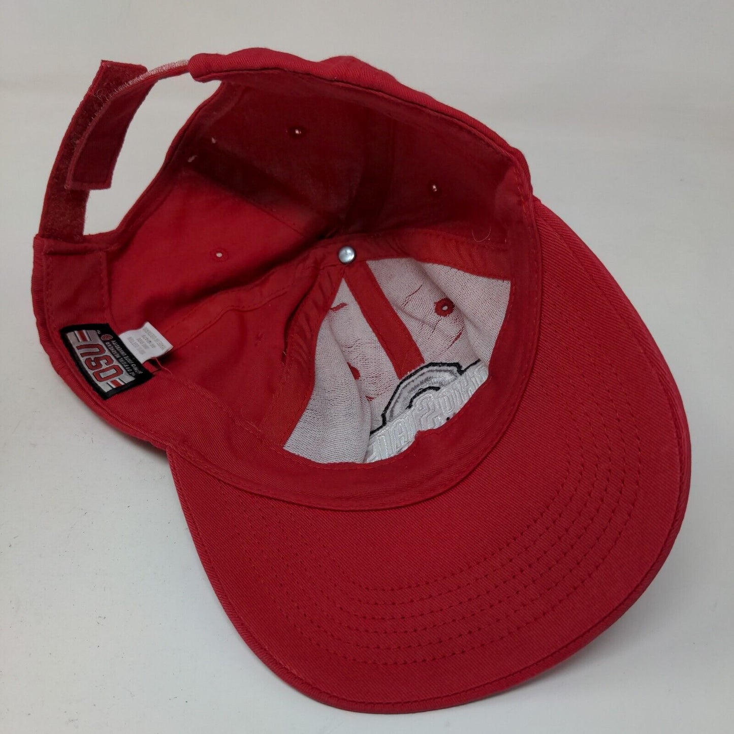 Ohio State University Buckeyes Men's Strapback Hat Red Size OS Embroidered Logo