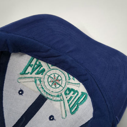 BD&A MLB Seattle Mariners Fan Club Member Blue Snapback Hat One Size Bats Logo