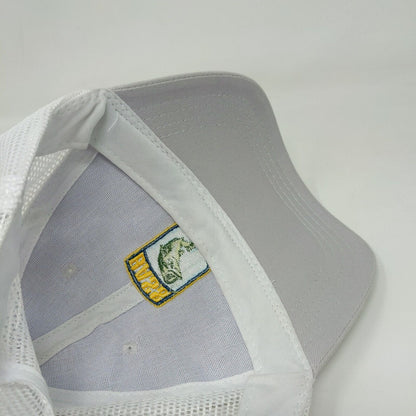 Bass Strapback Mesh Back Trucker Hat Gray One Size Embroidered Member