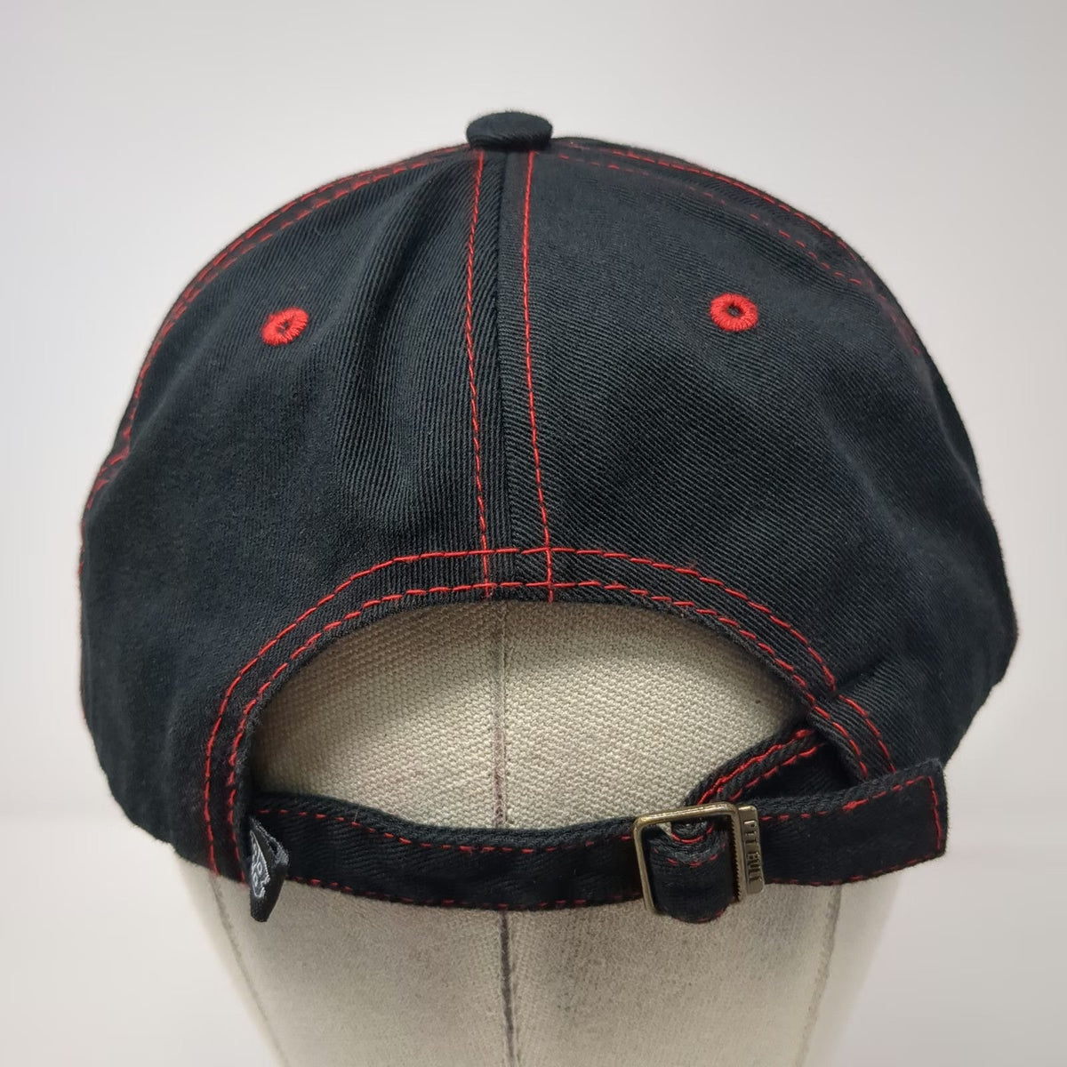 Pit Bull Baseball Cap Black One Size California Republic Bear Hat Red Stitch