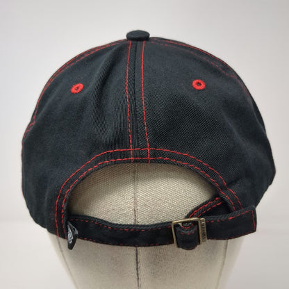 Pit Bull Baseball Cap Black One Size California Republic Bear Hat Red Stitch