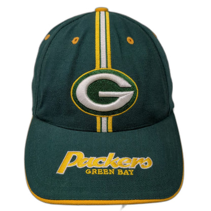 Green Bay Packers NFL Twins Enterprise Green One Size Stripe Strapback Cap Hat