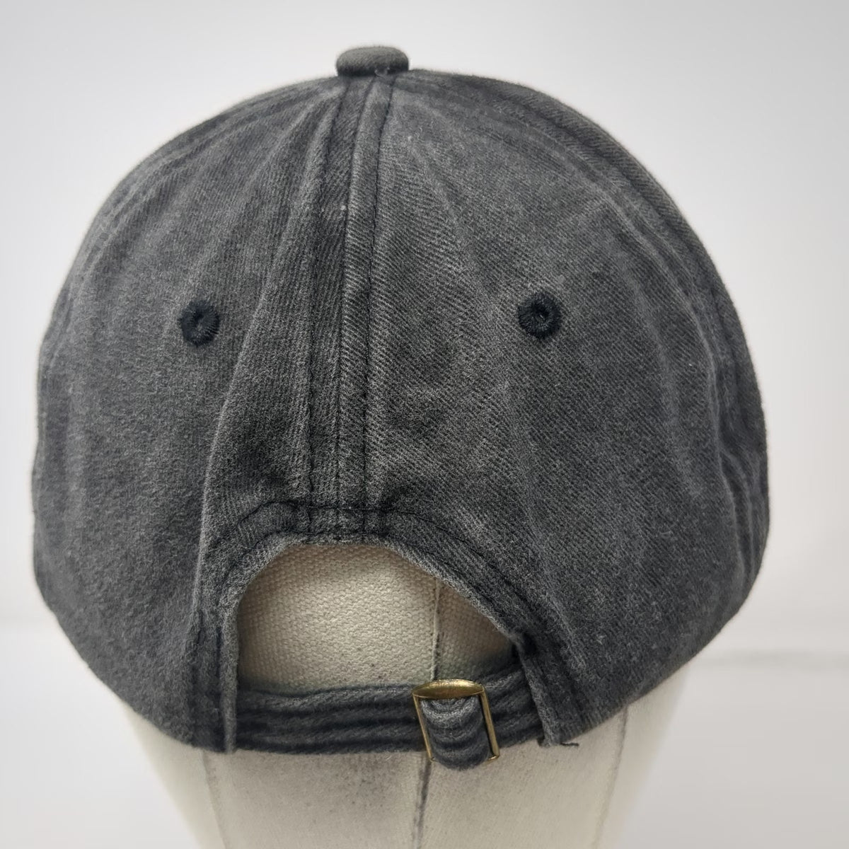 Baseball Cap Gray One Size Larceny Bourbon Hat Slideback Logo Skeleton Key Twill