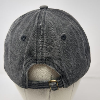 Baseball Cap Gray One Size Larceny Bourbon Hat Slideback Logo Skeleton Key Twill