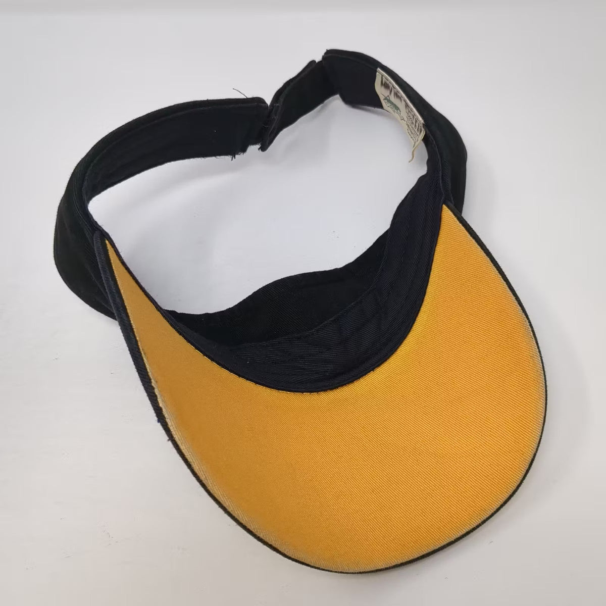 NASCAR Dodge Motorsports Racing Visor Black Gold Flames Drew Pearson Hat OSFA