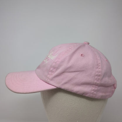 Marco Island Florida Slideback Hat Pink Medium Adjustable Embroidered