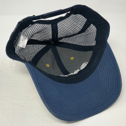 Ouray Trucker Hat Yellow Blue OSFM Okemo Mountain Resort Mesh VT 56 Side Patch