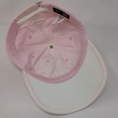 Nike Slideback Hat Pink One Size Adjustable Embroidered Swoosh Logo 6 Panel