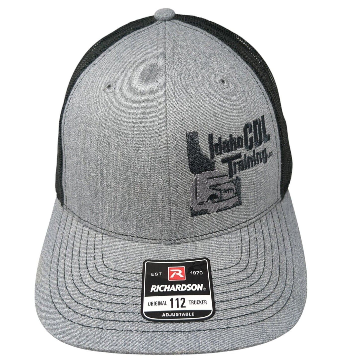 Idaho CDL Training Snapback Trucker Hat Gray One Size Mesh Back 6 Panel