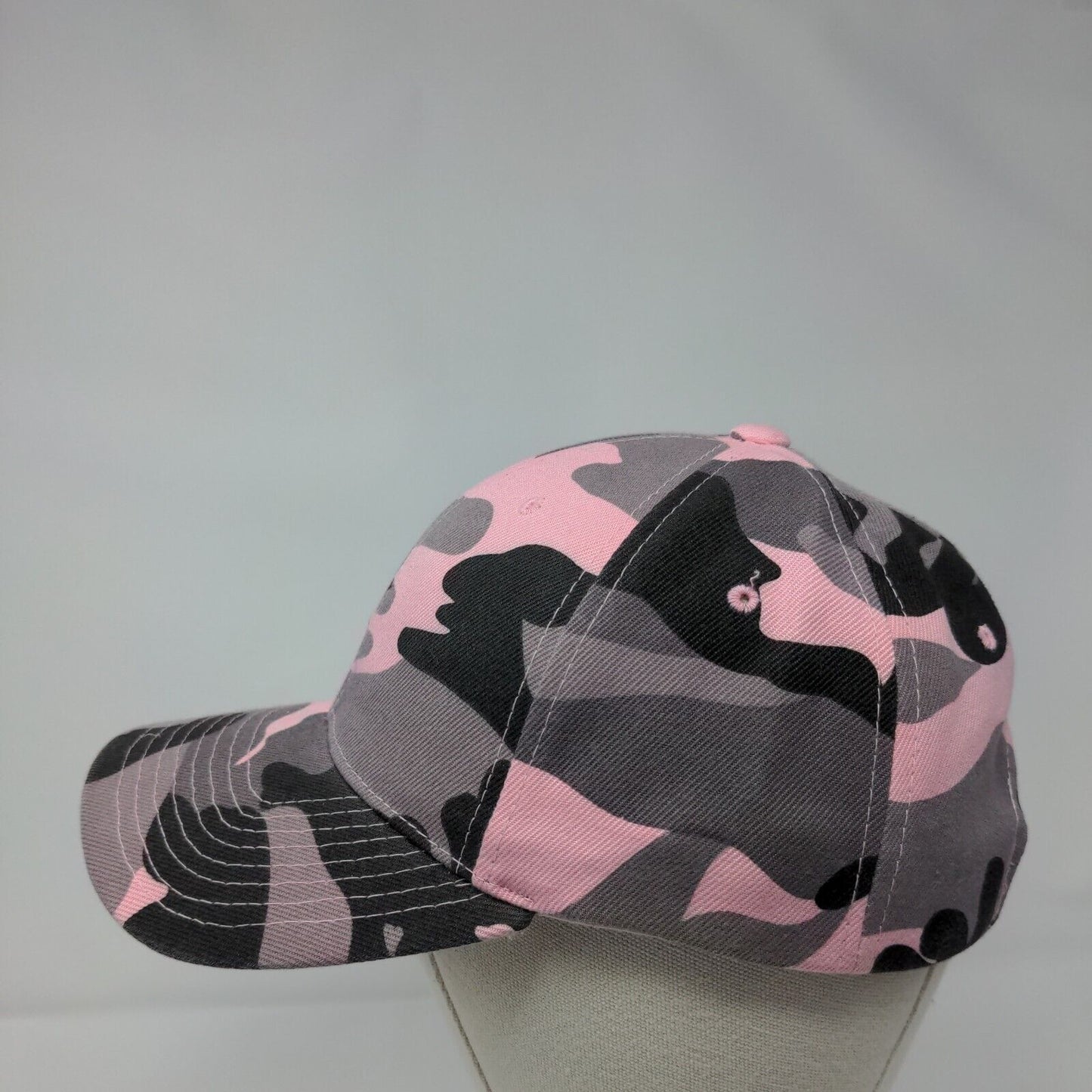 Unbranded Strapback Hat Camouflage OSFA Adjustable Vented Holes 6 Panel Blank