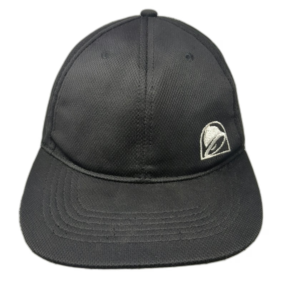 Taco Bell Snapback Black Hat One Size Embroidered Side Logo Performance Mesh