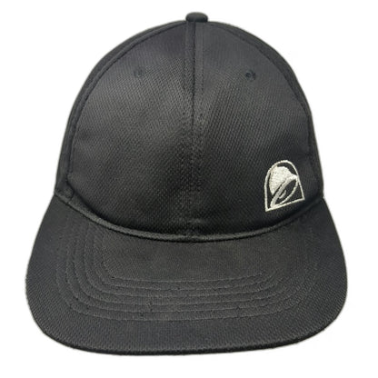 Taco Bell Snapback Black Hat One Size Embroidered Side Logo Performance Mesh