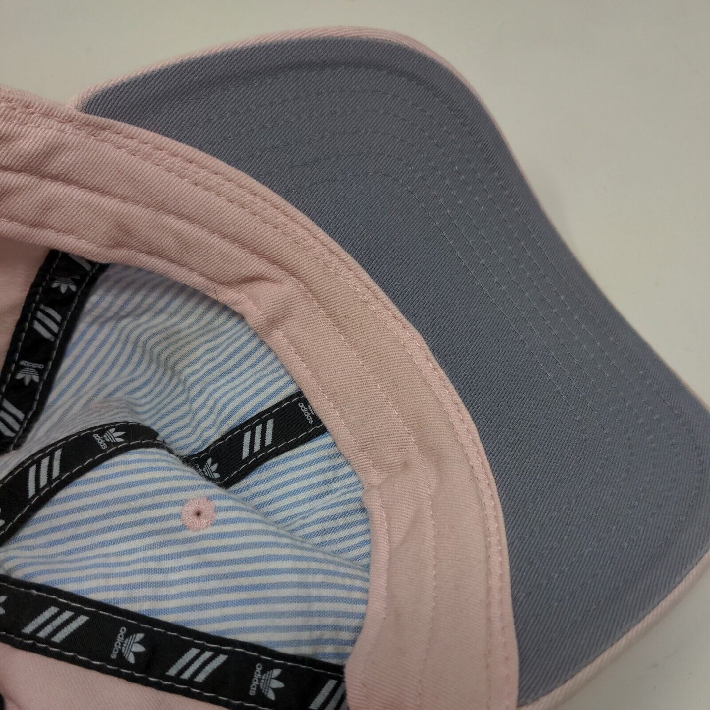 Adidas Slidebak Hat Pink OSFM Adjustable Embroidered Trefoil Vented Holes