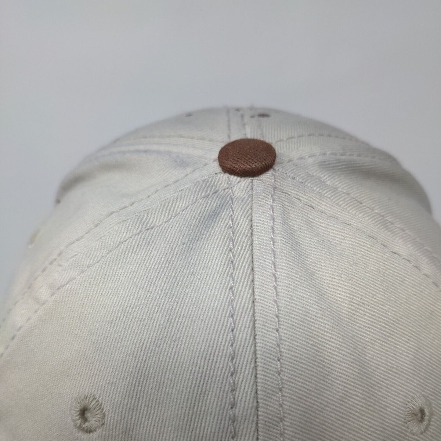 Mudslinger Slideback Hat Tan OSFA Adjustable Embroidered 6 Panel Jeep Workwear