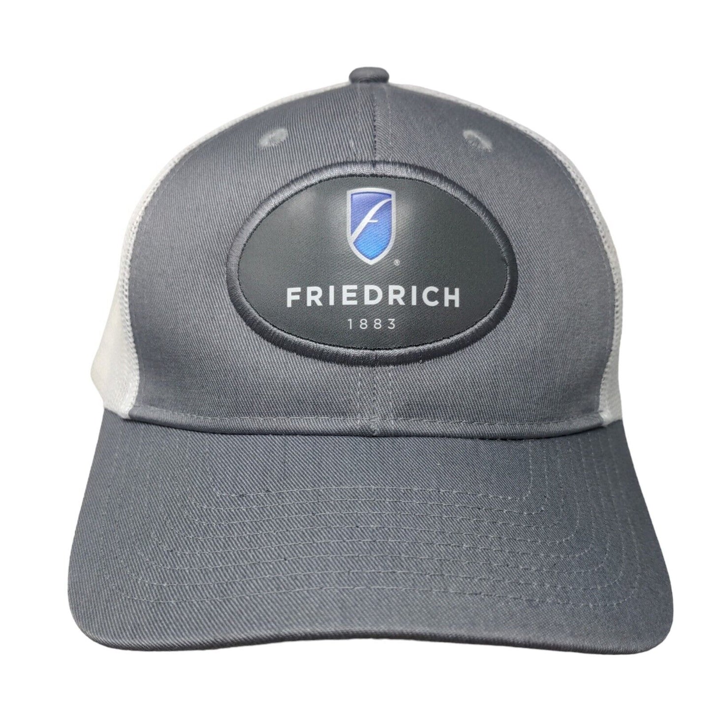 Friedrich 1883 Snapback Mesh Back Trucker Hat Gray One Size Colorblock