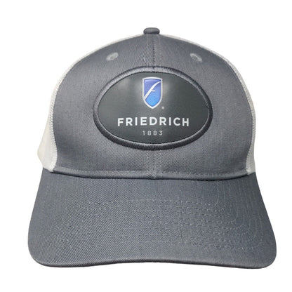 Friedrich 1883 Snapback Mesh Back Trucker Hat Gray One Size Colorblock