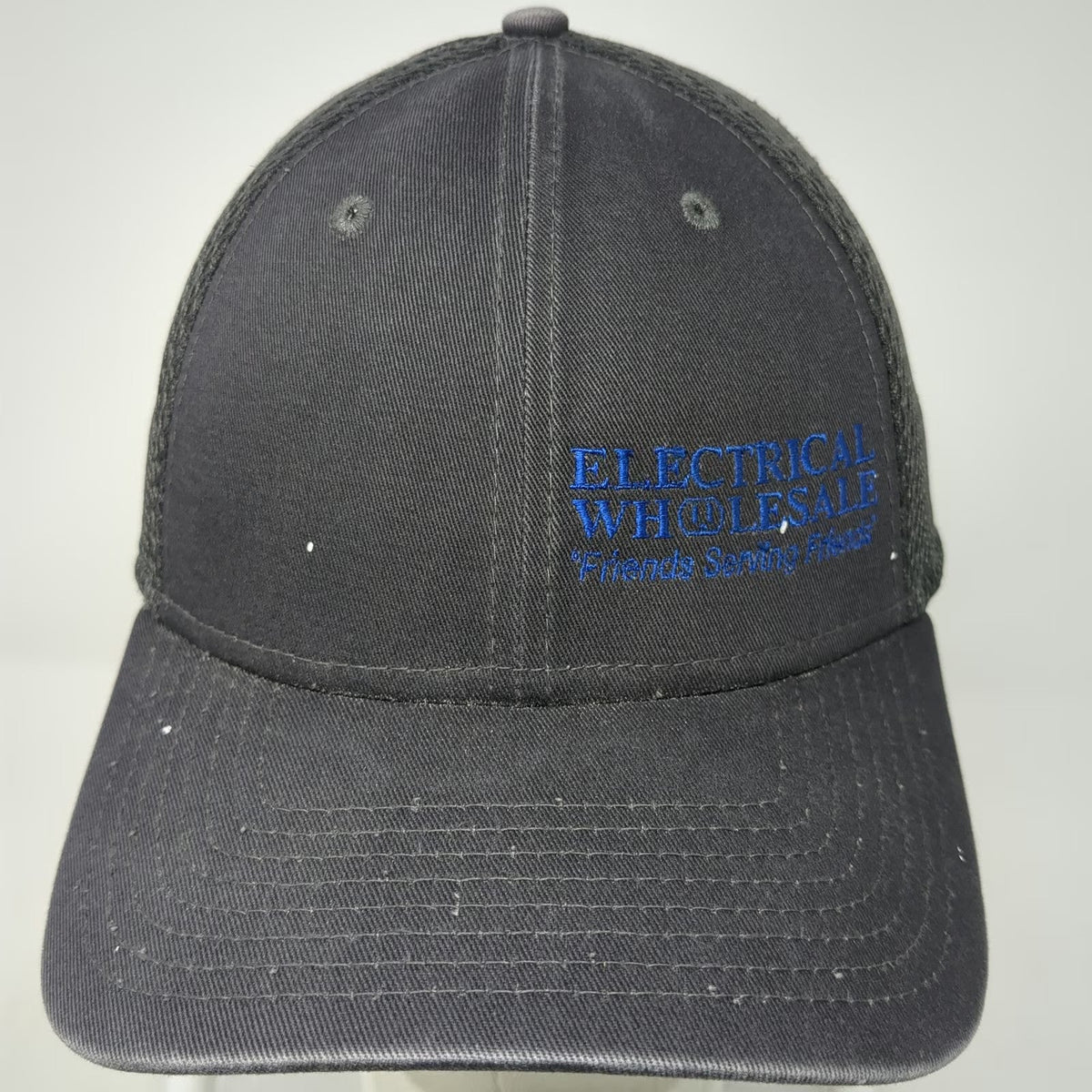 New Era Baseball Cap Gray L Electrical Wholesale Mesh Stretch 39THIRTY Hat