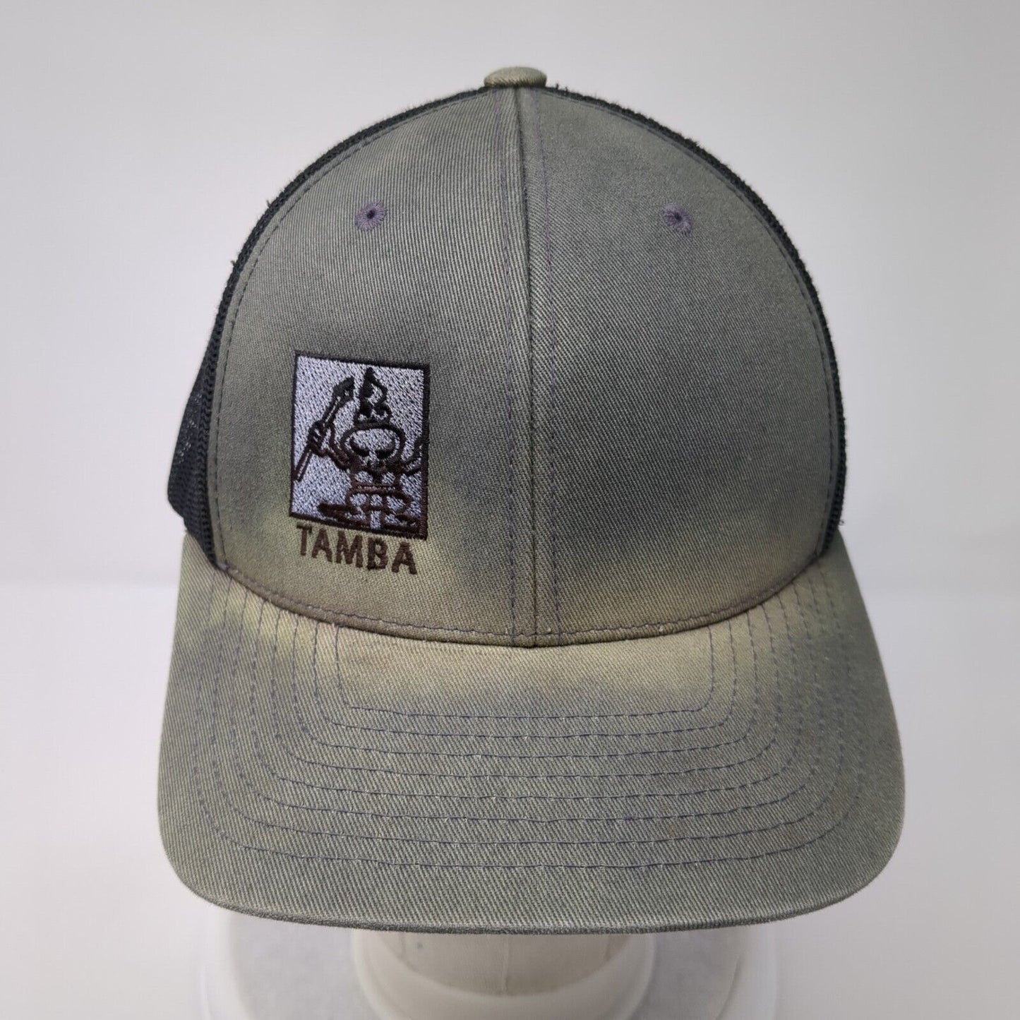 Tamba Snapback Trucker Hat Gray One Size Adjustable Mesh Back Classics Yupoong