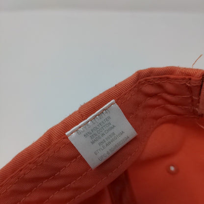 All Pro Strapback Hat Orange Boys L 12/14 Adjustable Embroidered