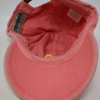 Adams Baseball Cap Pink One Size Leather Slideback Hat Abaco Inn Bahamas Resort