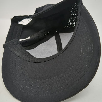 Gaiam Baseball Cap Black OSFM Perforated Breathable Yoga Fitness Strapback hat