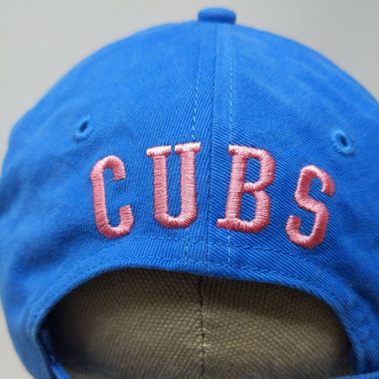 '47 Brand Women's Slideback Hat Blue Adjustable Embroidered Chicago Cubs Logo