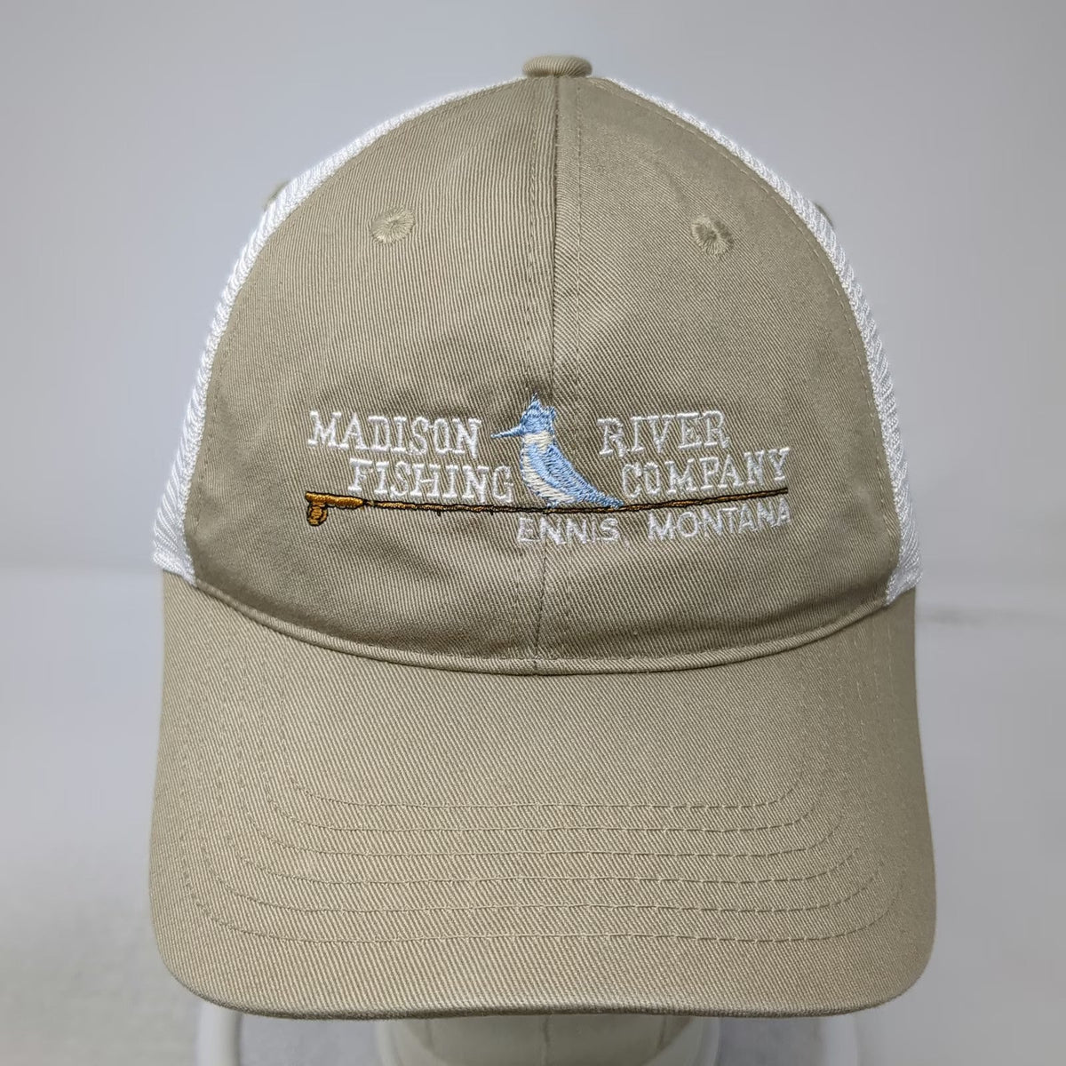 Imperial Madison River Fishing Company Baseball Cap Beige One Size Mesh Back