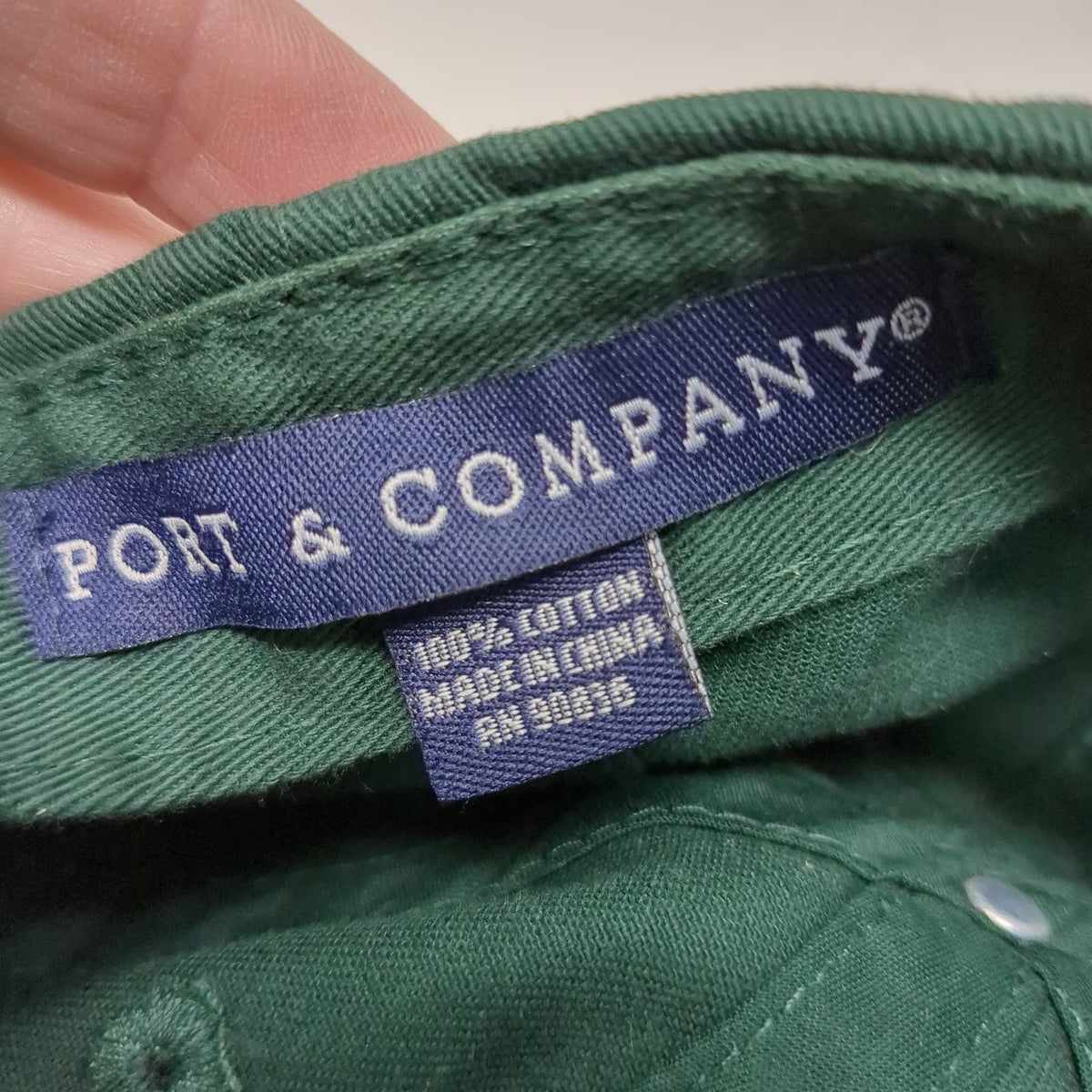Port & Company Baseball Cap Green One Size Snowbird Ski Resort Strapback Hat