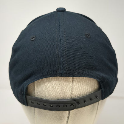 Nike Snapback Hat Blue Gray OSFM Air Swoosh Logo Flat Brim Cotton Embroidered