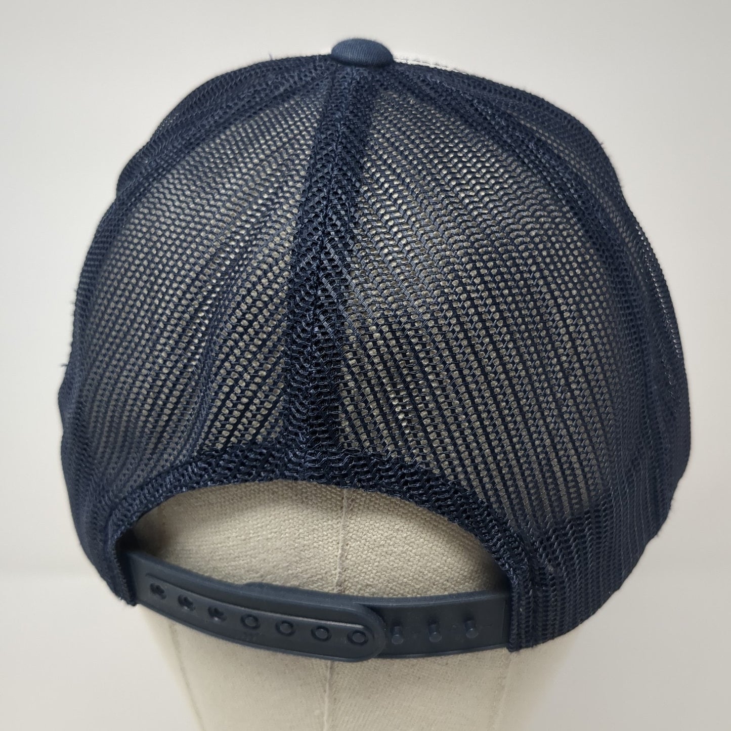 Drink Local Brew Snapback Mesh Back Trucker Hat Blue One Size Yupoong