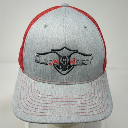 Richardson Trucker Hat Gray Red One Size Duck Dynasty Logo Mesh Snapback 112 Hat