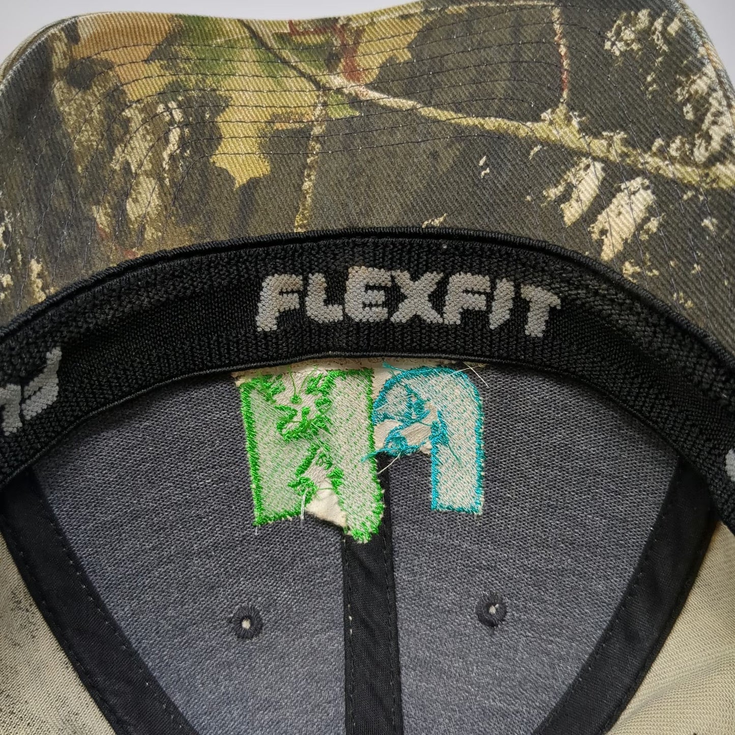Flexfit Baseball Cap Green XL New Jersey Fish Wildlife Embroidered Hat Stretch