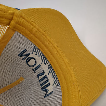Questionables Trucker Hat Yellow White Blue One Size Not Slim Kinda Shady Rope